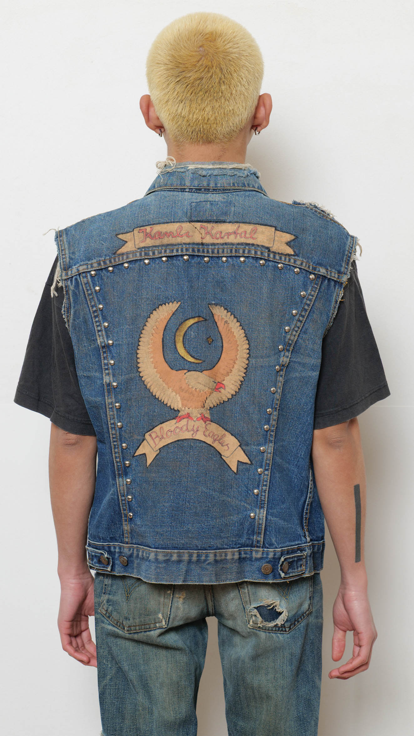 Levi’s 1960’s big E motorcycle studded vest