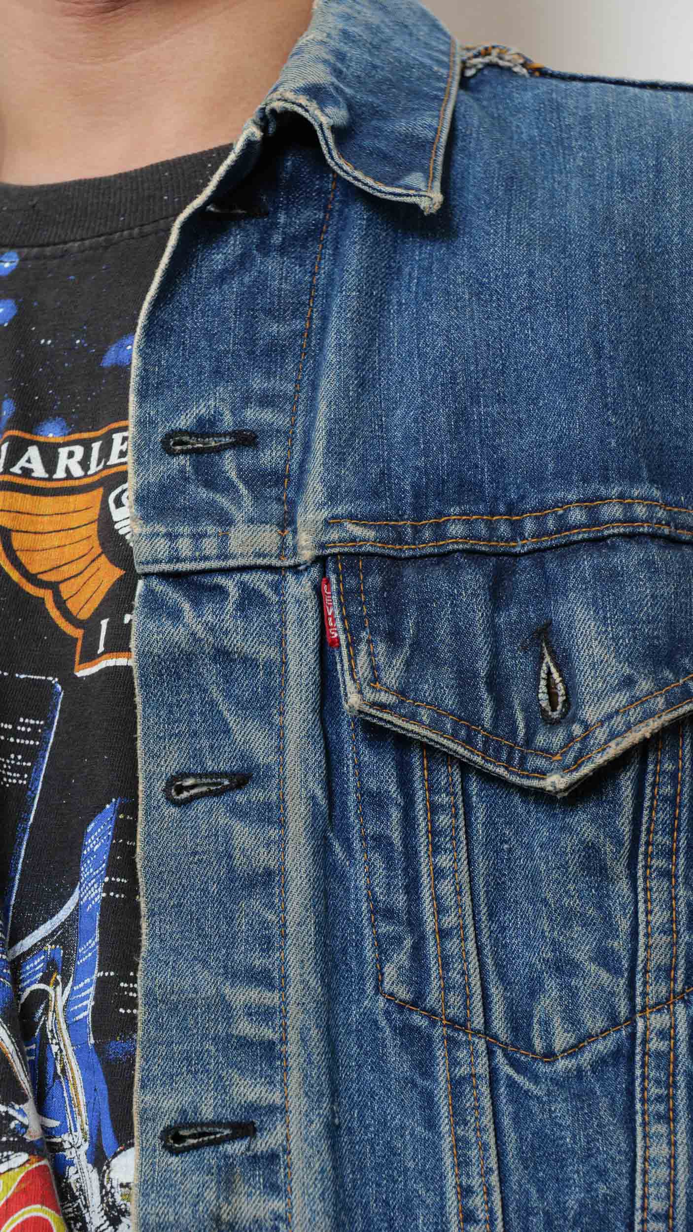 Levi’s 1960’s big E motorcycle studded vest