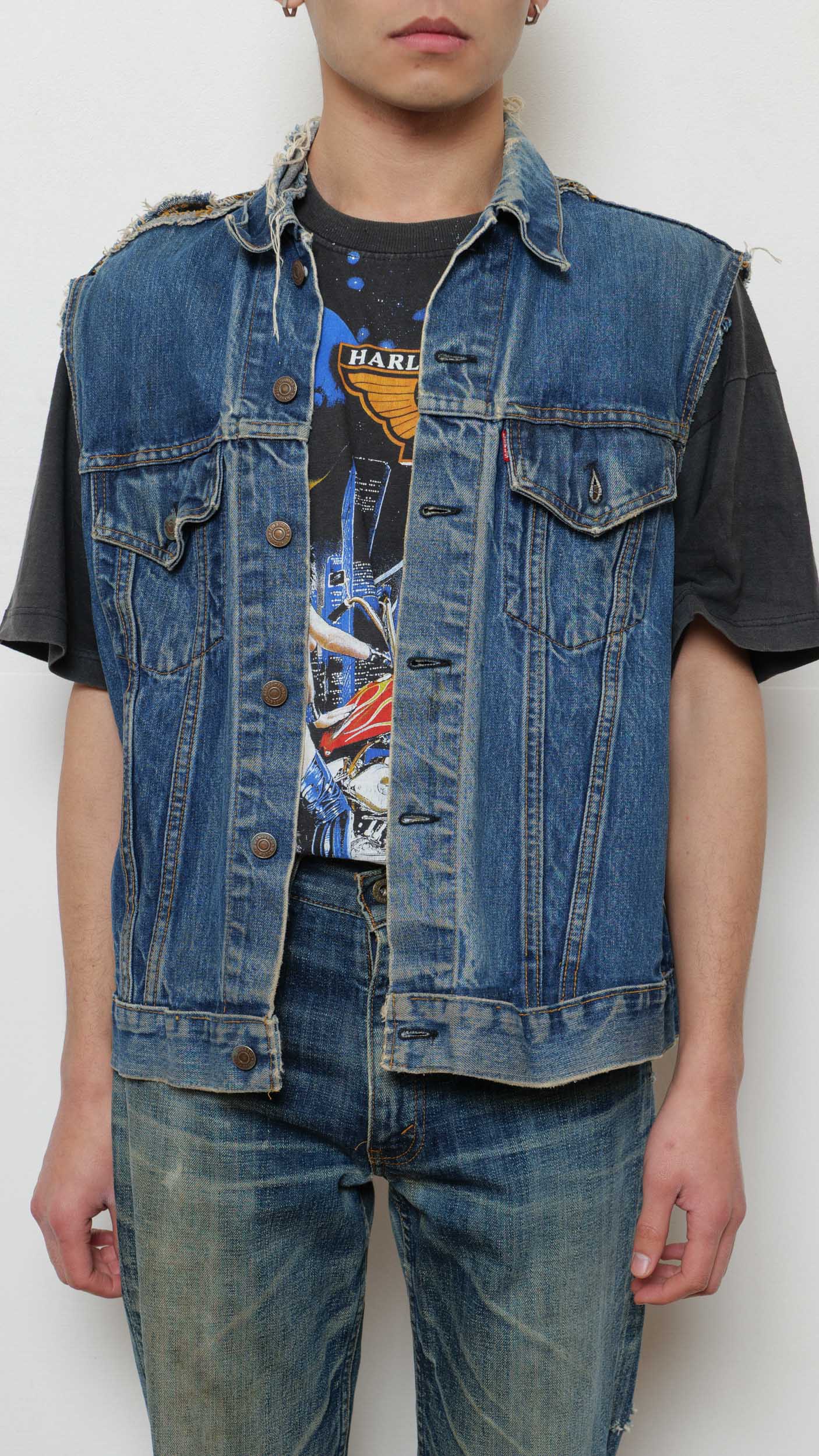 Levi’s 1960’s big E motorcycle studded vest