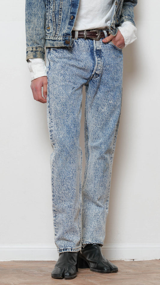 Levi’s Made in usa 1980’s marbled jeans