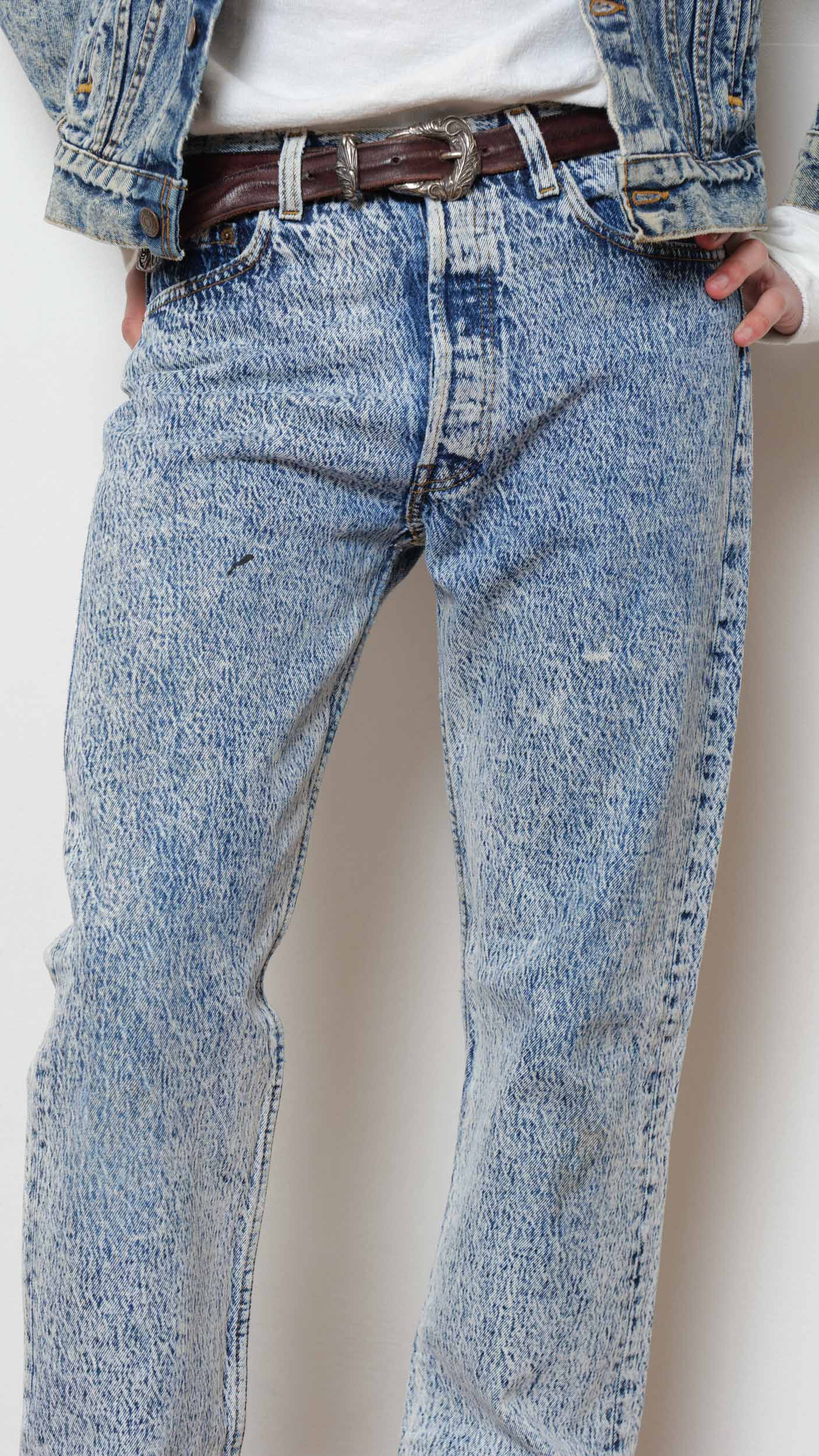 Levi’s Made in usa 1980’s marbled jeans