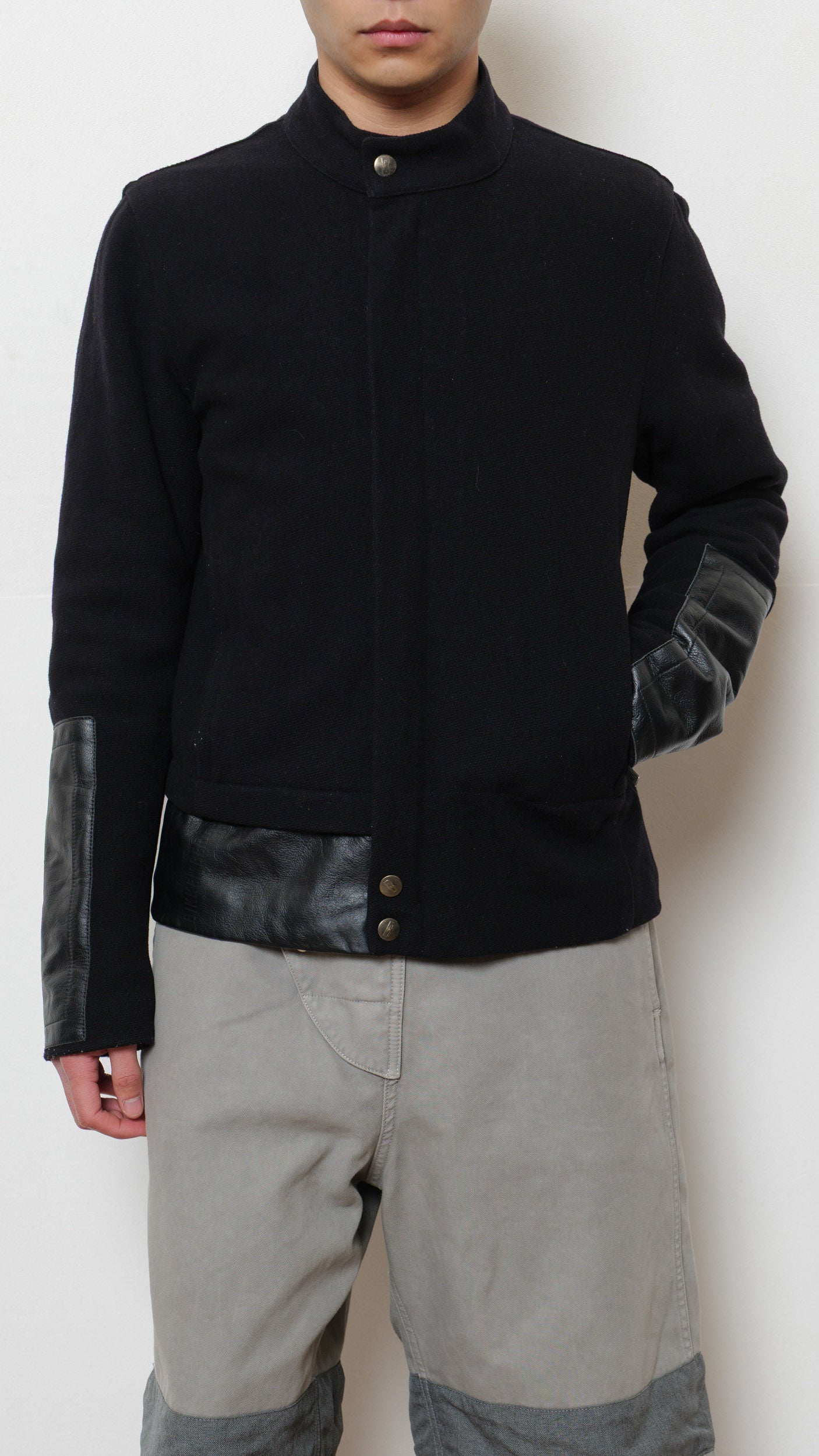 Bikkembergs 1990’s wool/leather jacket