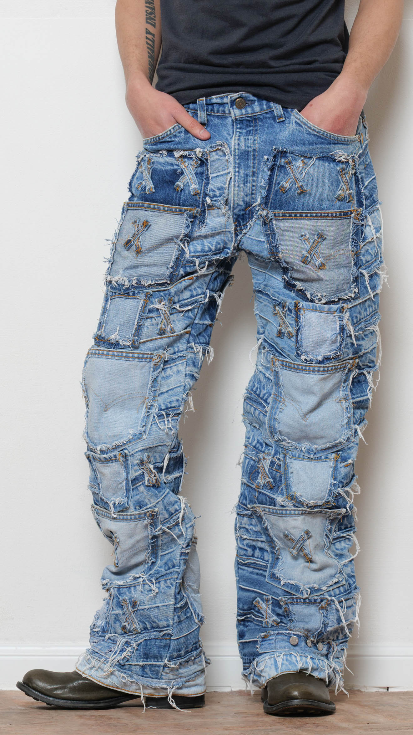Levi’s 1990’s patchwork jeans