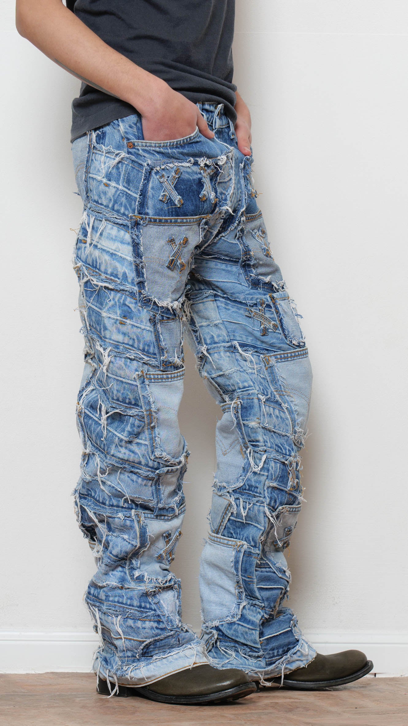 Levi’s 1990’s patchwork jeans