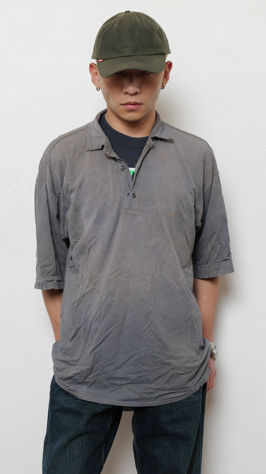 C.P Company faded distressed polo