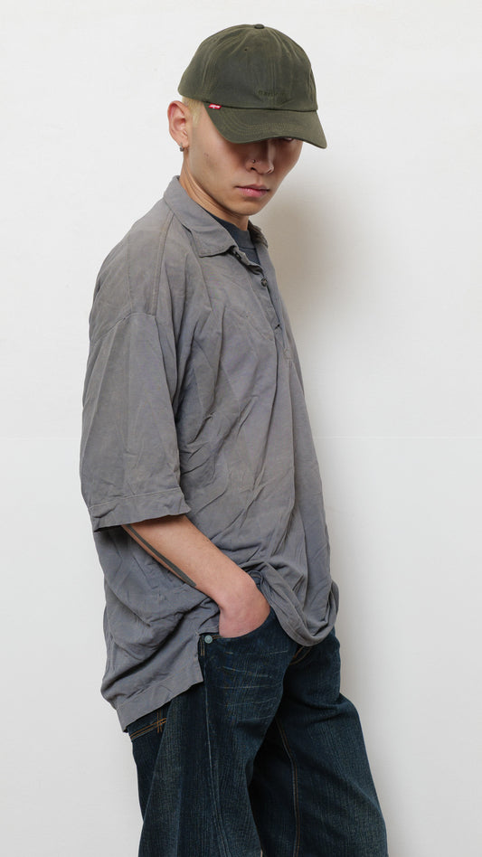 C.P Company faded distressed polo