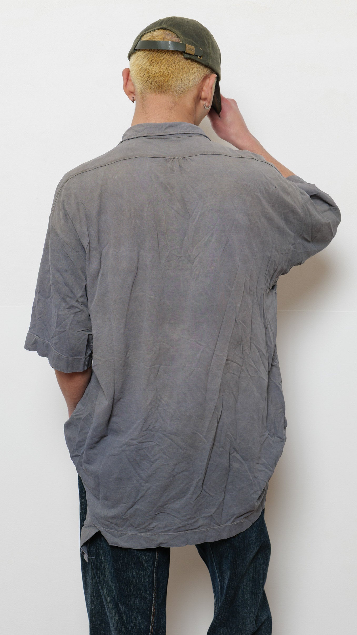 C.P Company faded distressed polo