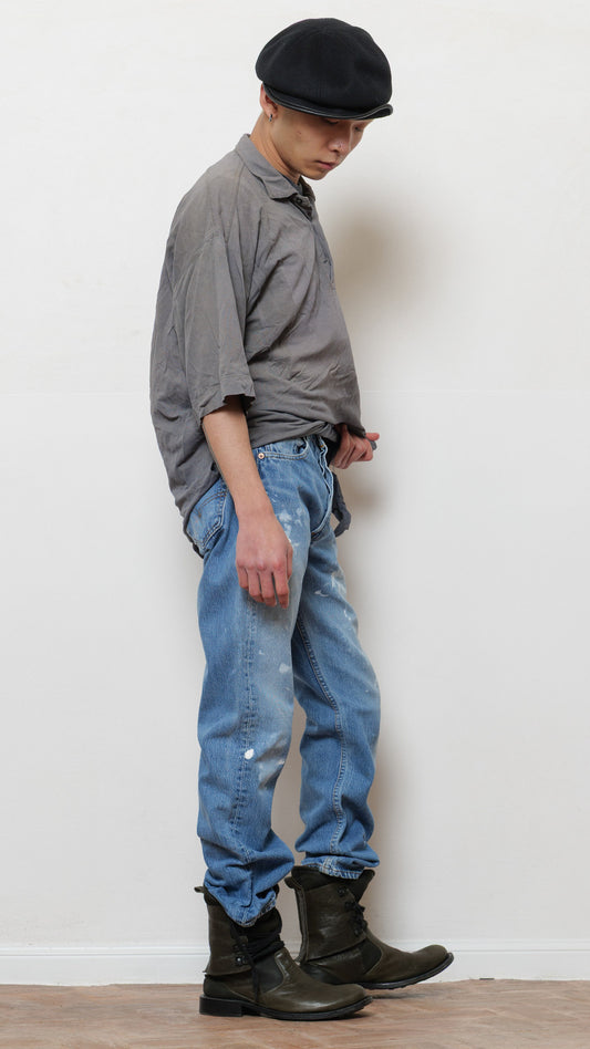 Levi’s 501 Made in usa painted jeans