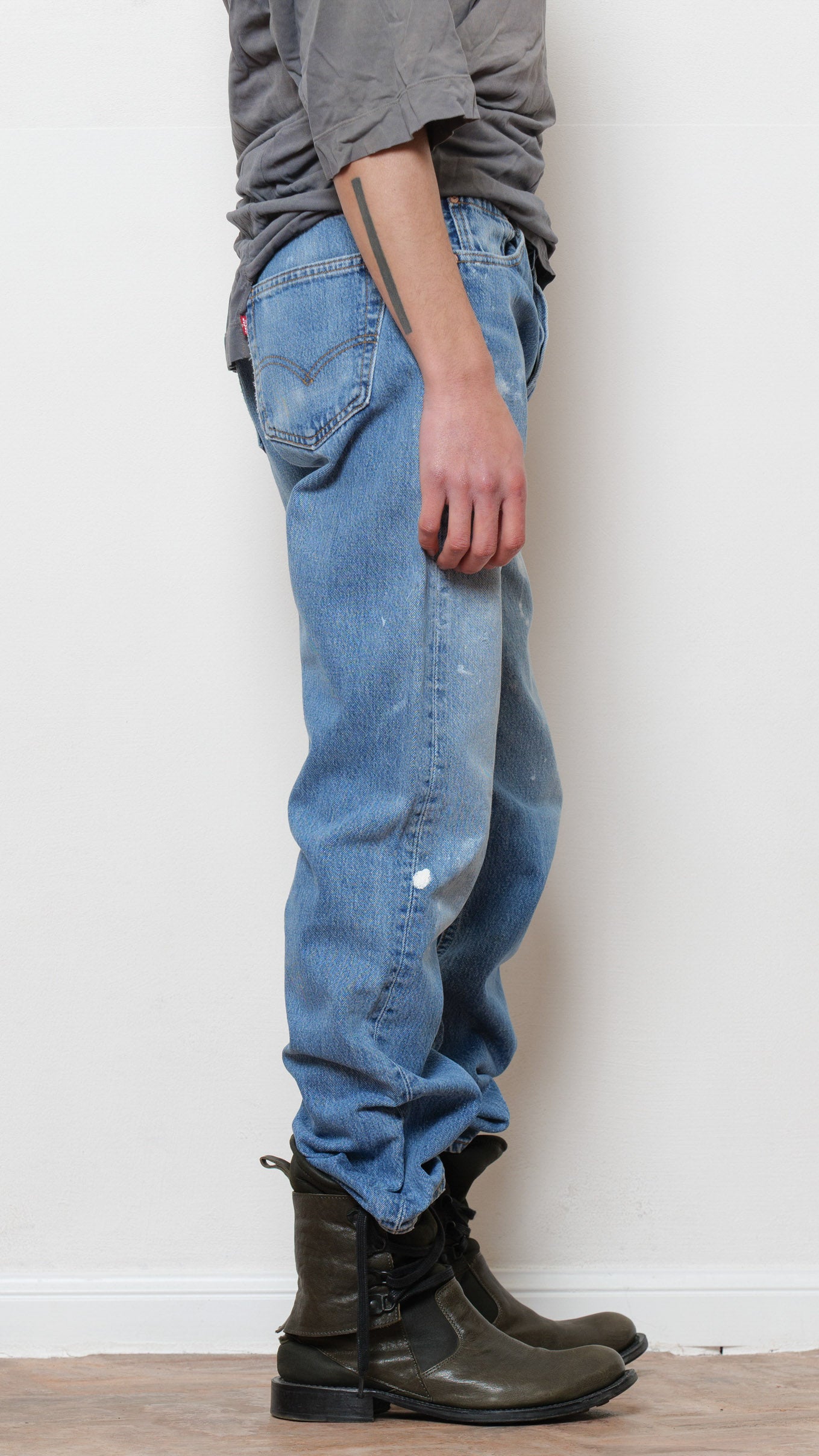 Levi’s 501 Made in usa painted jeans