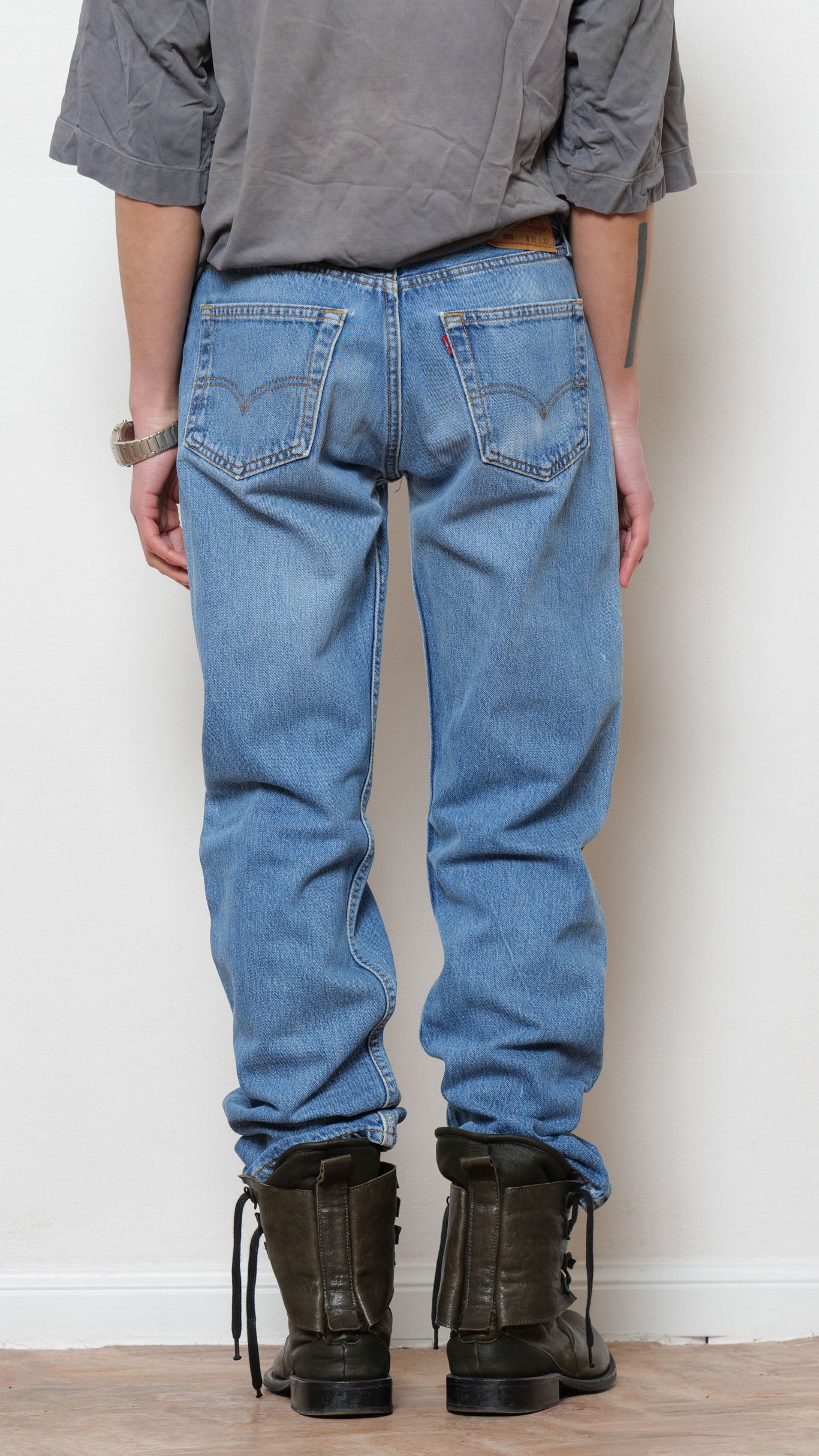 Levi’s 501 Made in usa painted jeans