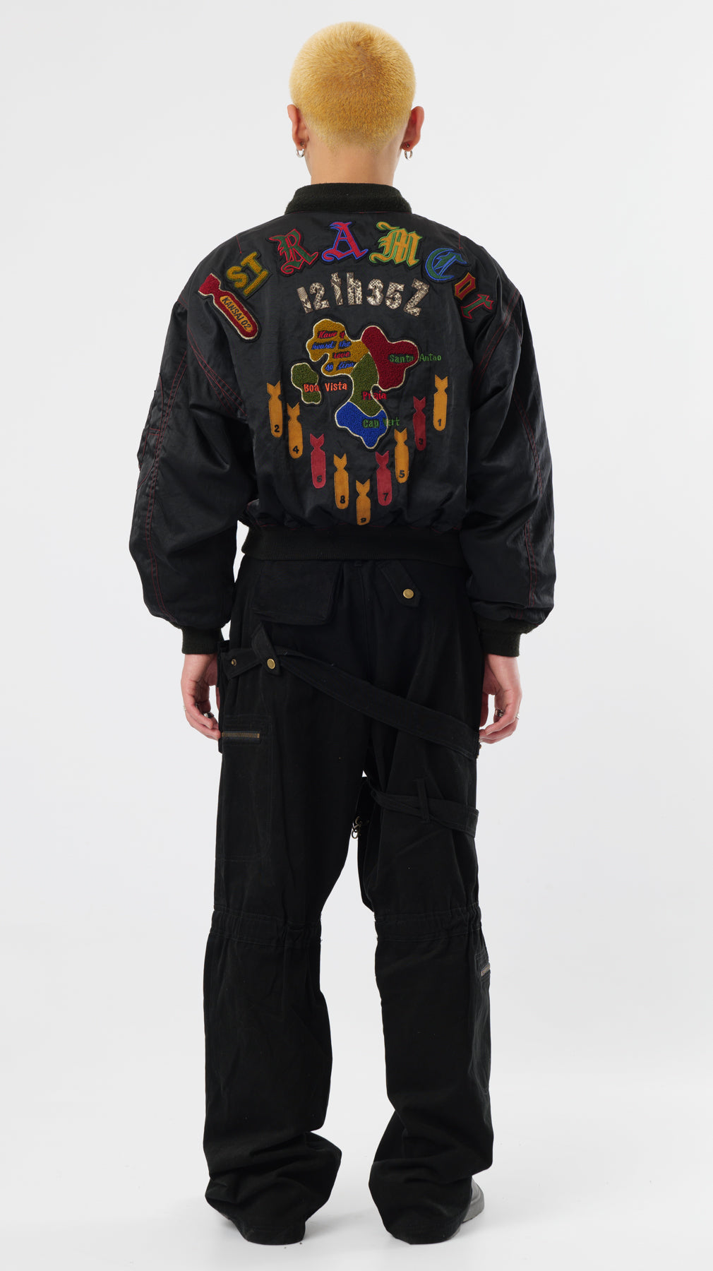 KANSAI YAMAMOTO 1990s MA-1 BOMBER JACKET (M)