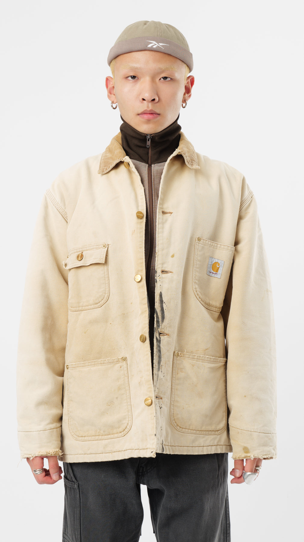 1990s DISTRESSED CARHARTT MICHIGAN JACKET (L)