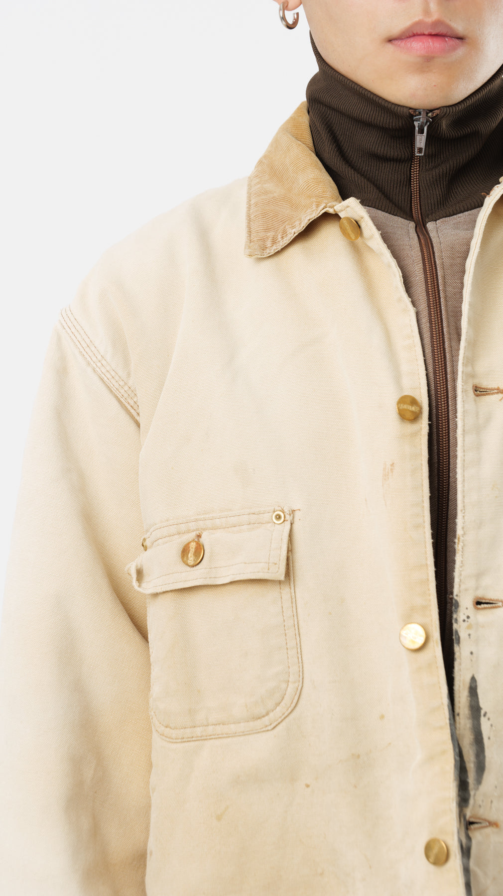 1990s DISTRESSED CARHARTT MICHIGAN JACKET (L)