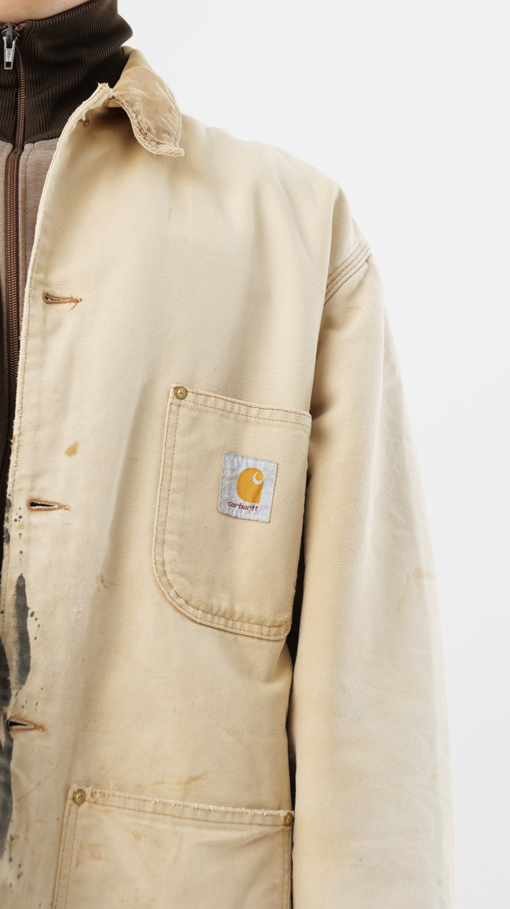 1990s DISTRESSED CARHARTT MICHIGAN JACKET (L)