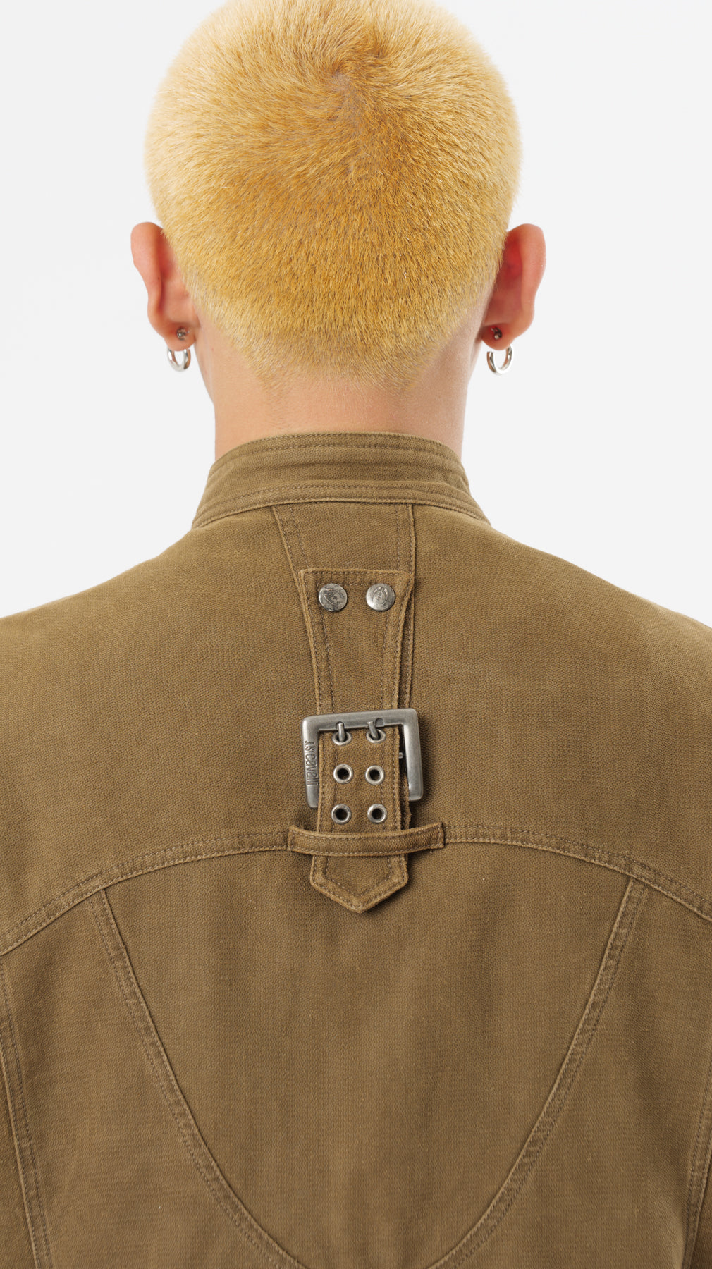 JUST CAVALLI COTTON/DENIM BIKER JACKET (L)