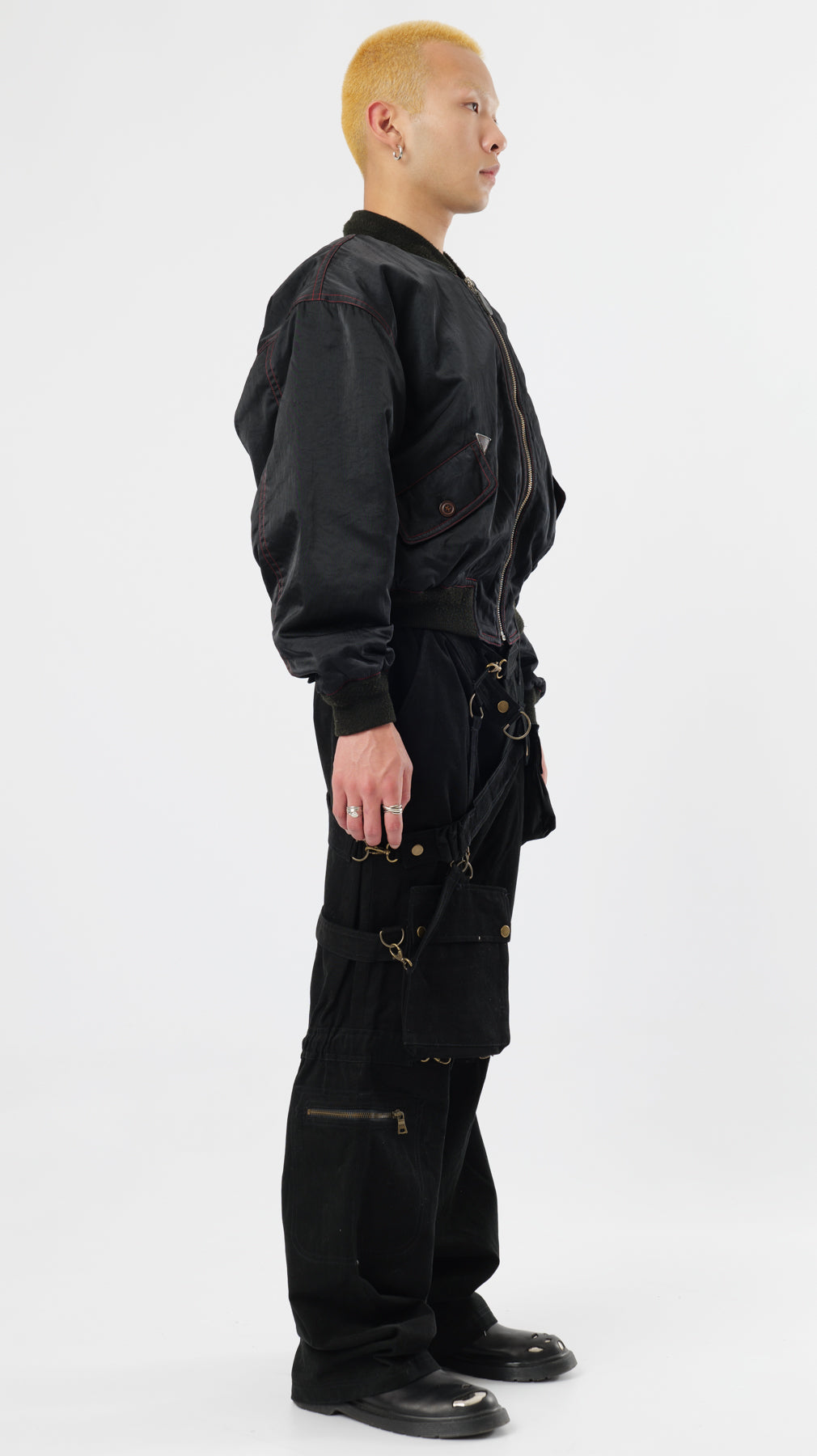 KANSAI YAMAMOTO 1990s MA-1 BOMBER JACKET (M)