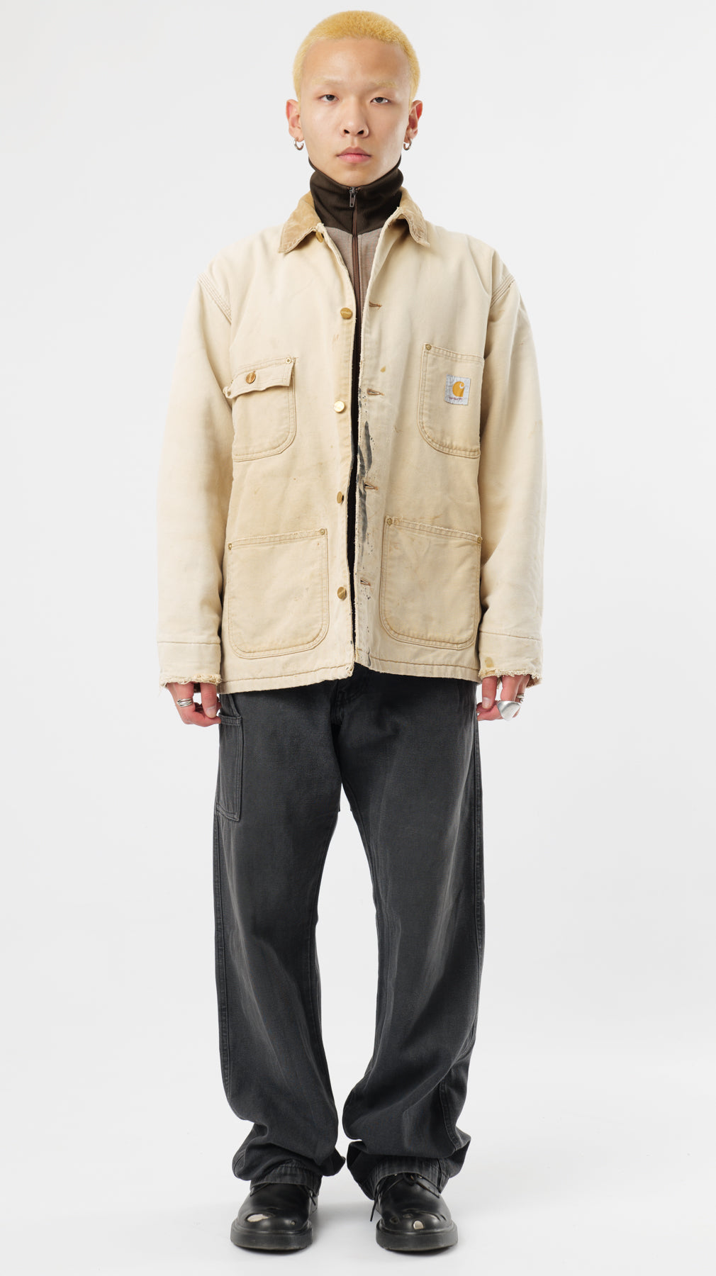 1990s DISTRESSED CARHARTT MICHIGAN JACKET (L)