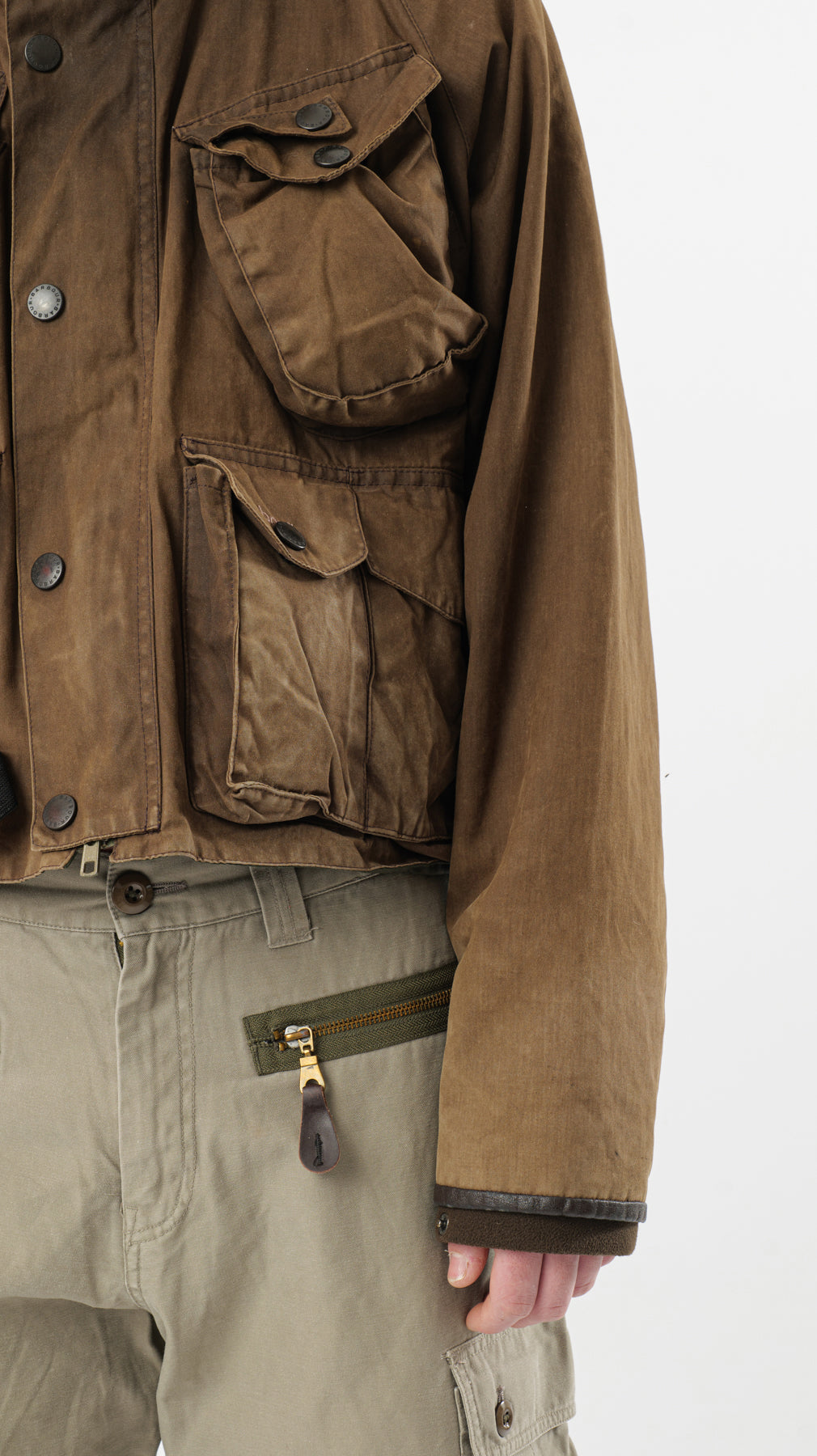 BARBOUR BREATHABLES CROPPED MULTIPOCKET JACKET (M)