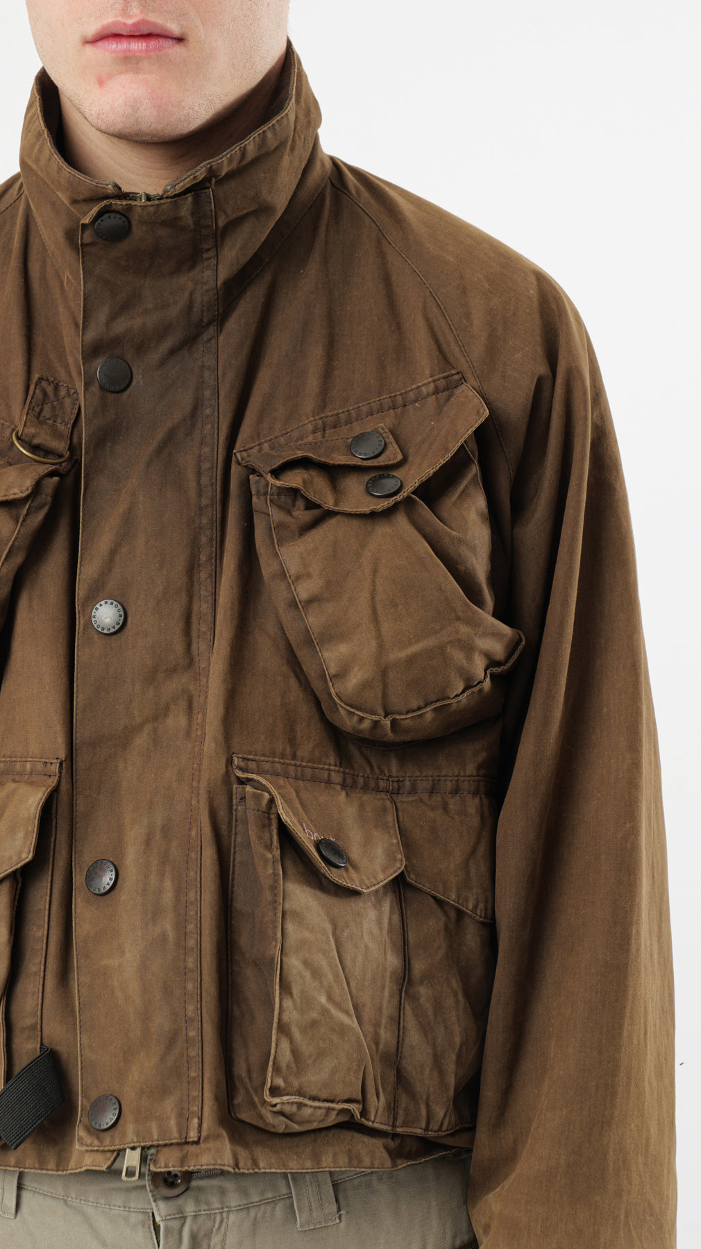 BARBOUR BREATHABLES CROPPED MULTIPOCKET JACKET (M)