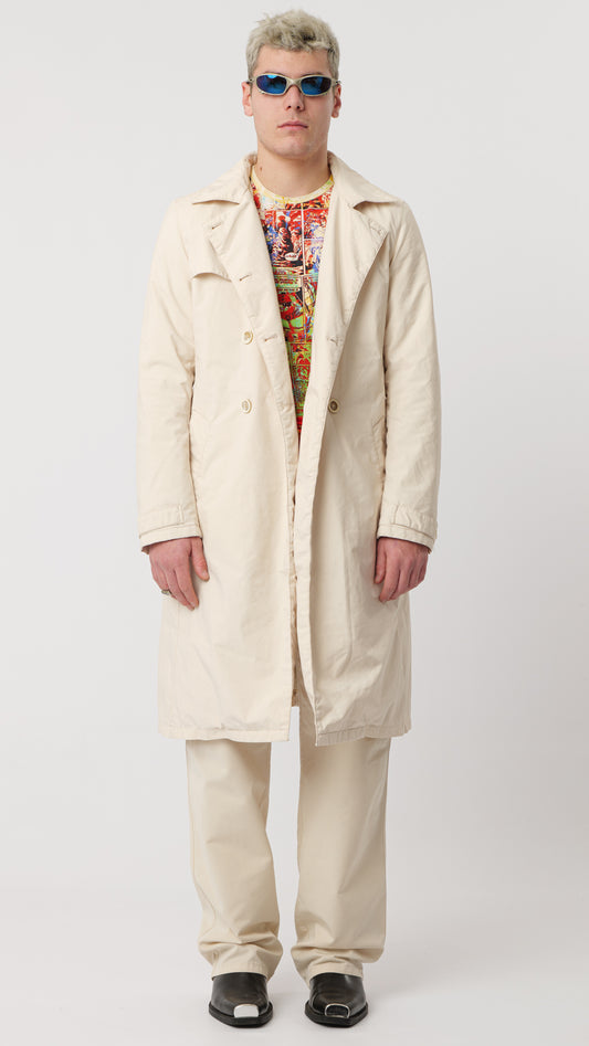 PRADA 2000s TRENCH COTTON STUFFED (M)