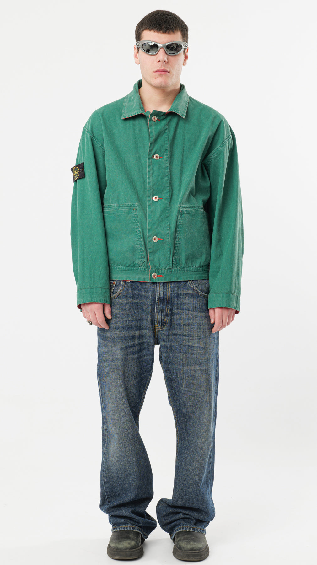 STONE ISLAND TELA STELLA 1980s REVERSIBLE JACKET (M)