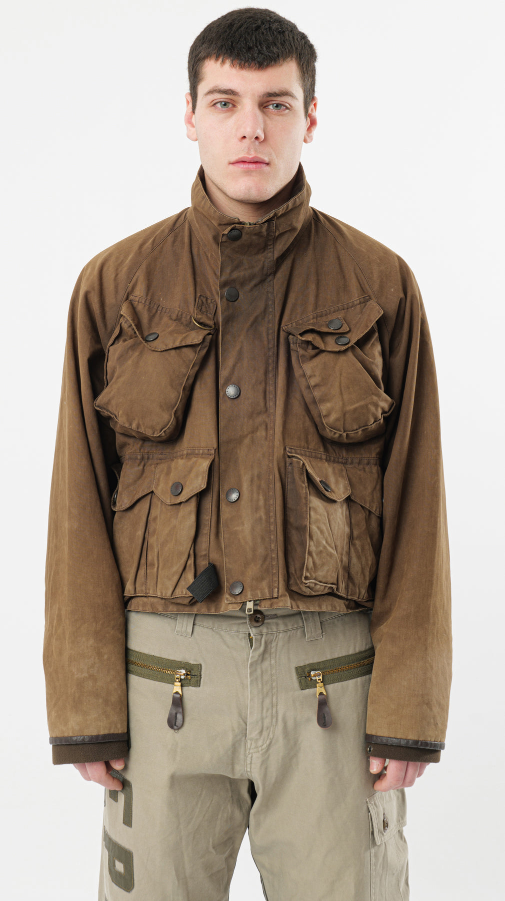 BARBOUR BREATHABLES CROPPED MULTIPOCKET JACKET (M)