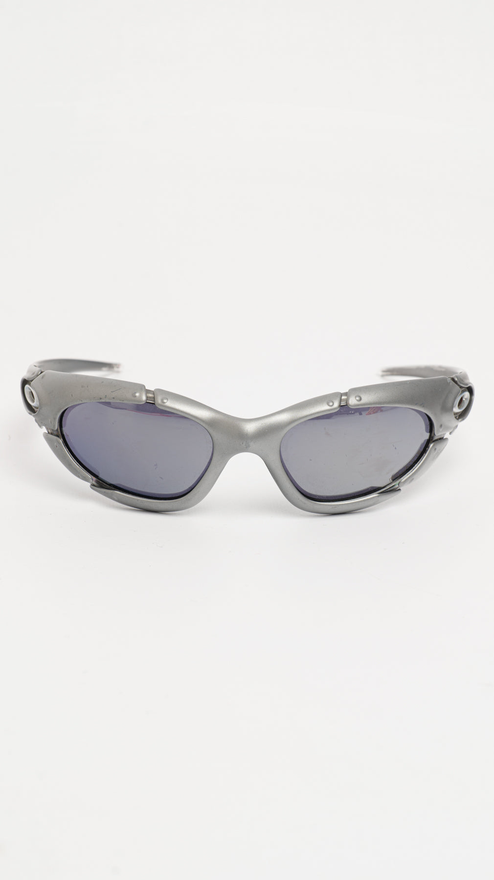 OAKLEY 2000s PLATE DARK SILVER IRIDIUM SUNGLASSES
