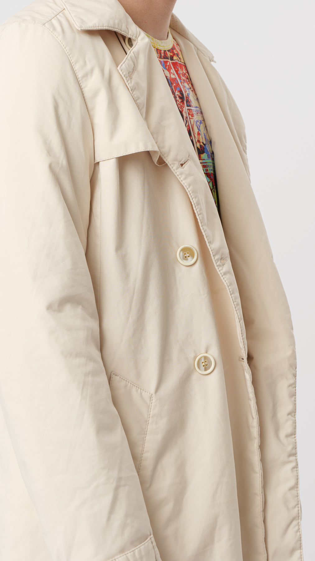 PRADA 2000s TRENCH COTTON STUFFED (M)