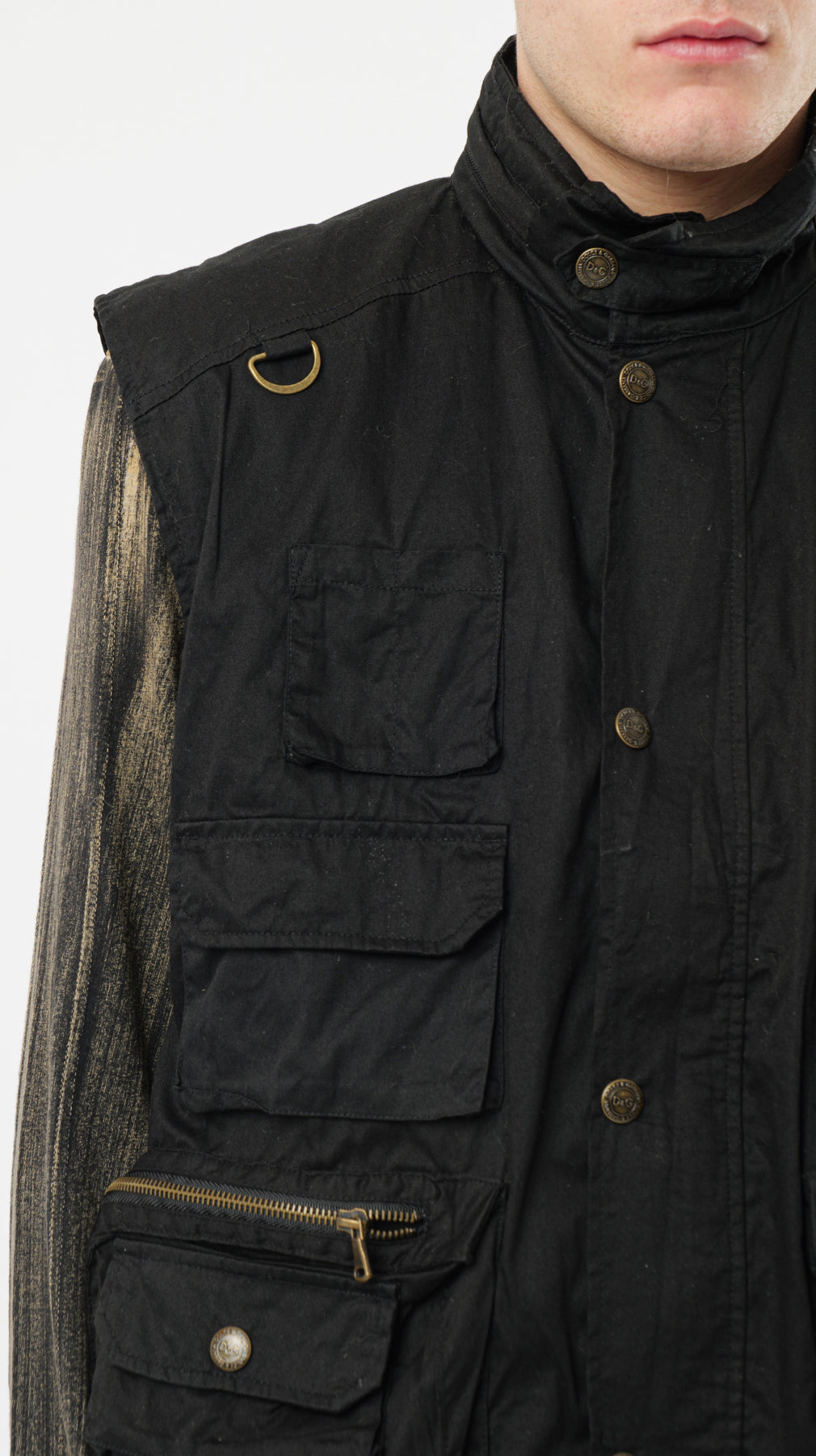 DOLCE & GABBANA 2000s CARGO VEST (L)