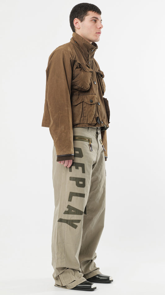 BARBOUR BREATHABLES CROPPED MULTIPOCKET JACKET (M)