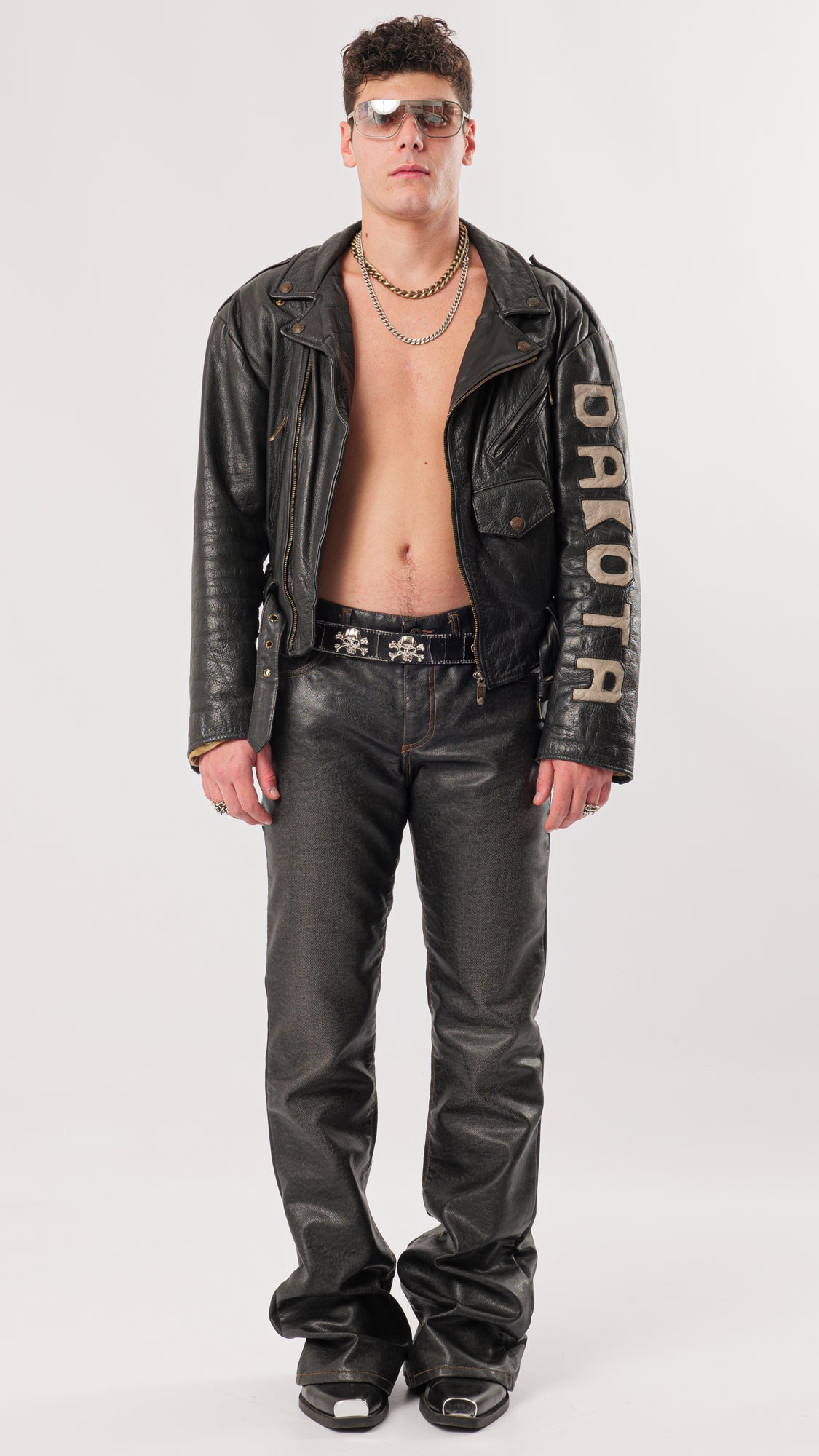 DAKOTA 1980s RIDER LEATHER JACKET (M)