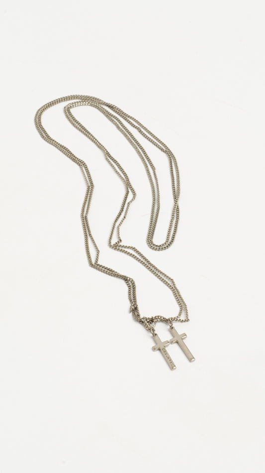 DSQUARED 2000s GOTHIC CRUCIFIED NECKLACE