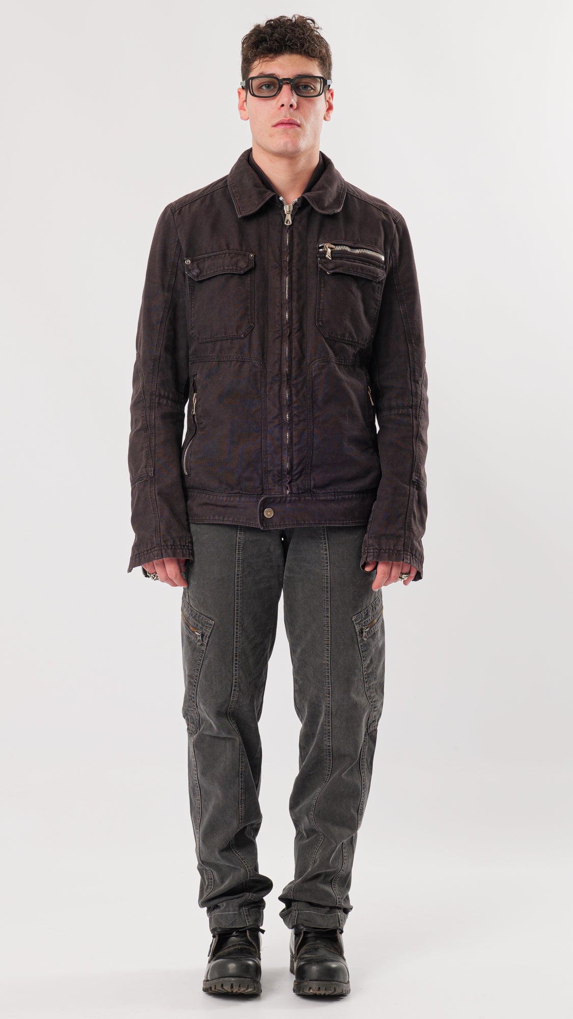 DOLCE GABBANA 2000s ZIP-UP BLOUSON JACKET (M)