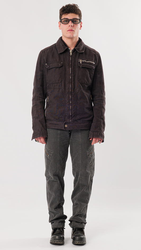 DOLCE GABBANA 2000s ZIP-UP BLOUSON JACKET (M)