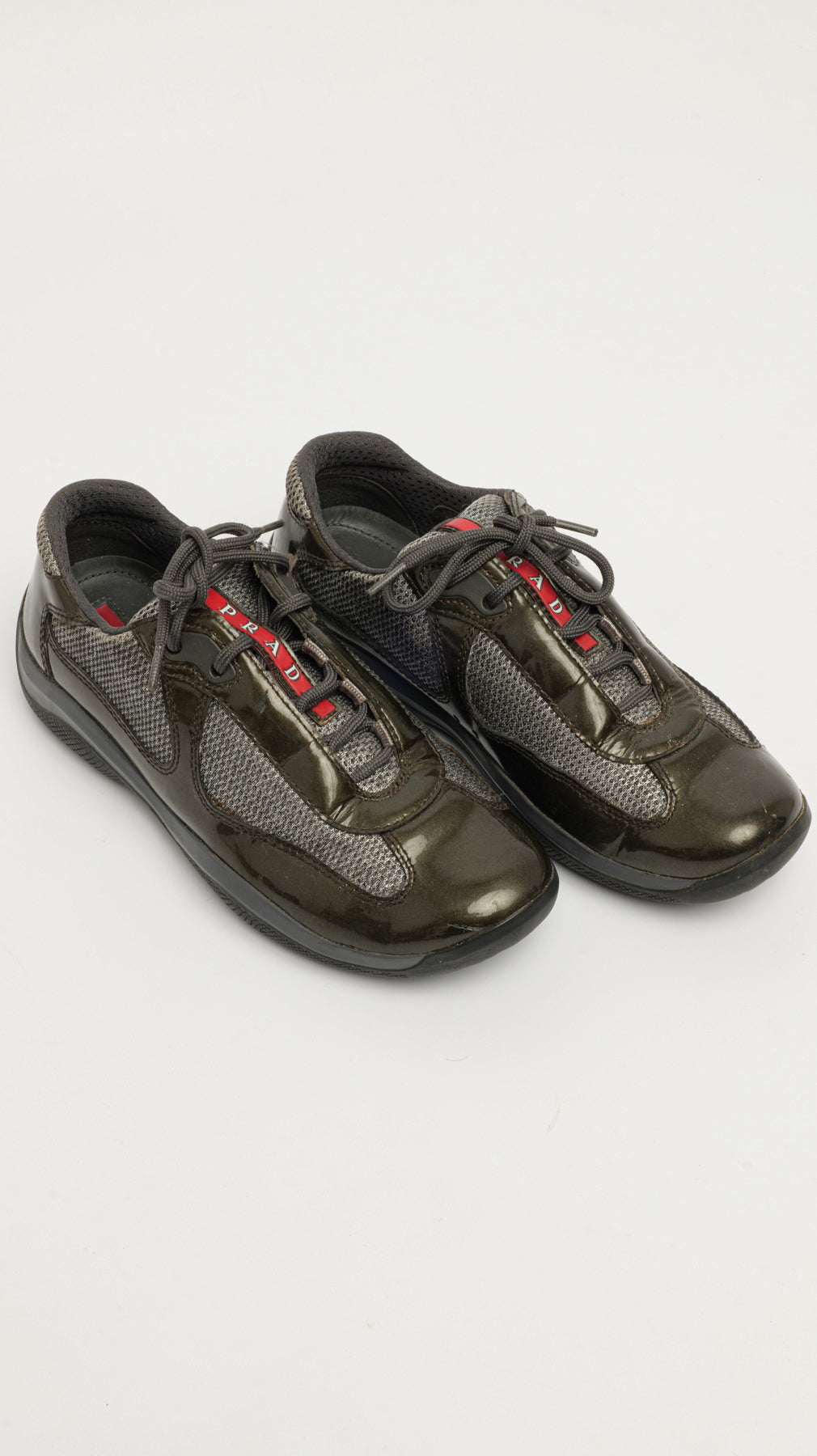 PRADA AMERICA’S CUP DARK GREEN SHOES