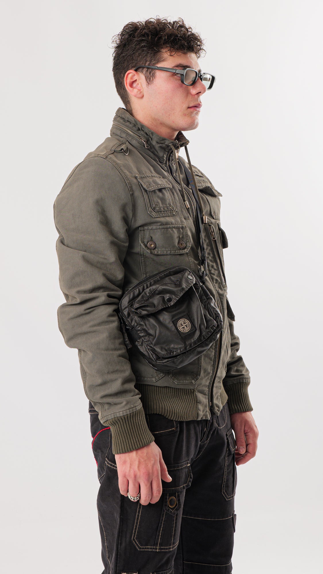 DOLCE GABBANA FW03 MULTIPOCKET JACKET (M)