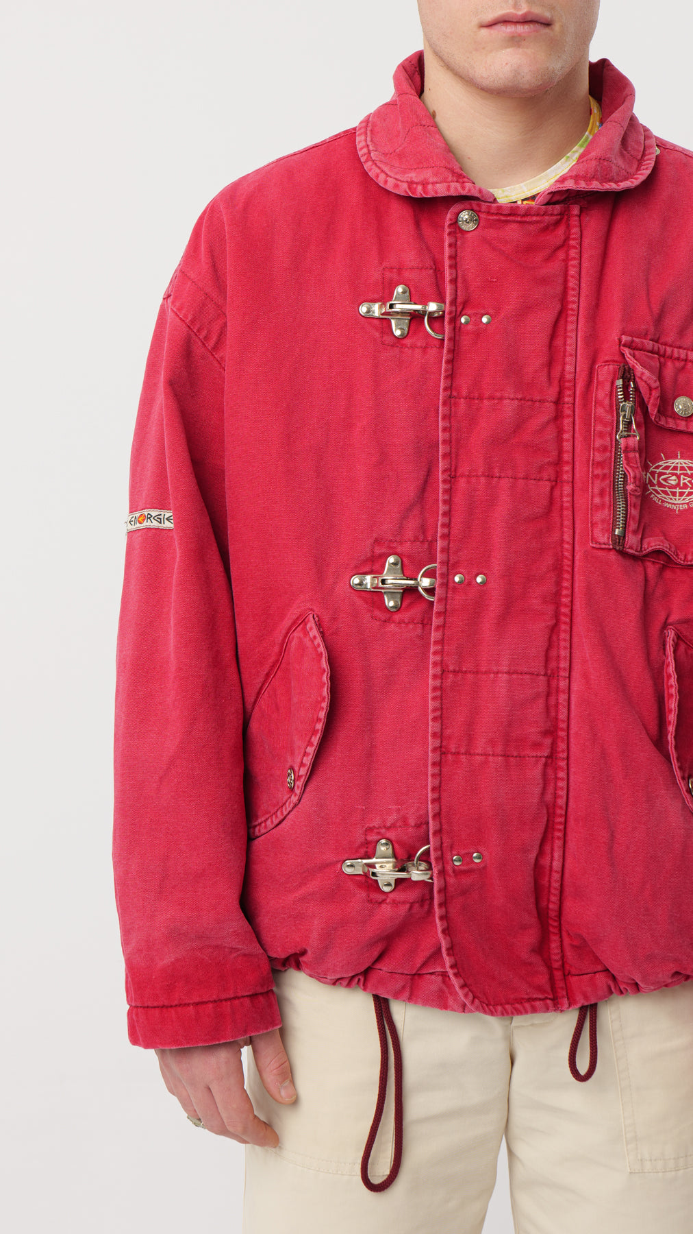 ENERGIE FW 97/98 RED UTILITY STUFFED JACKET (M/L)