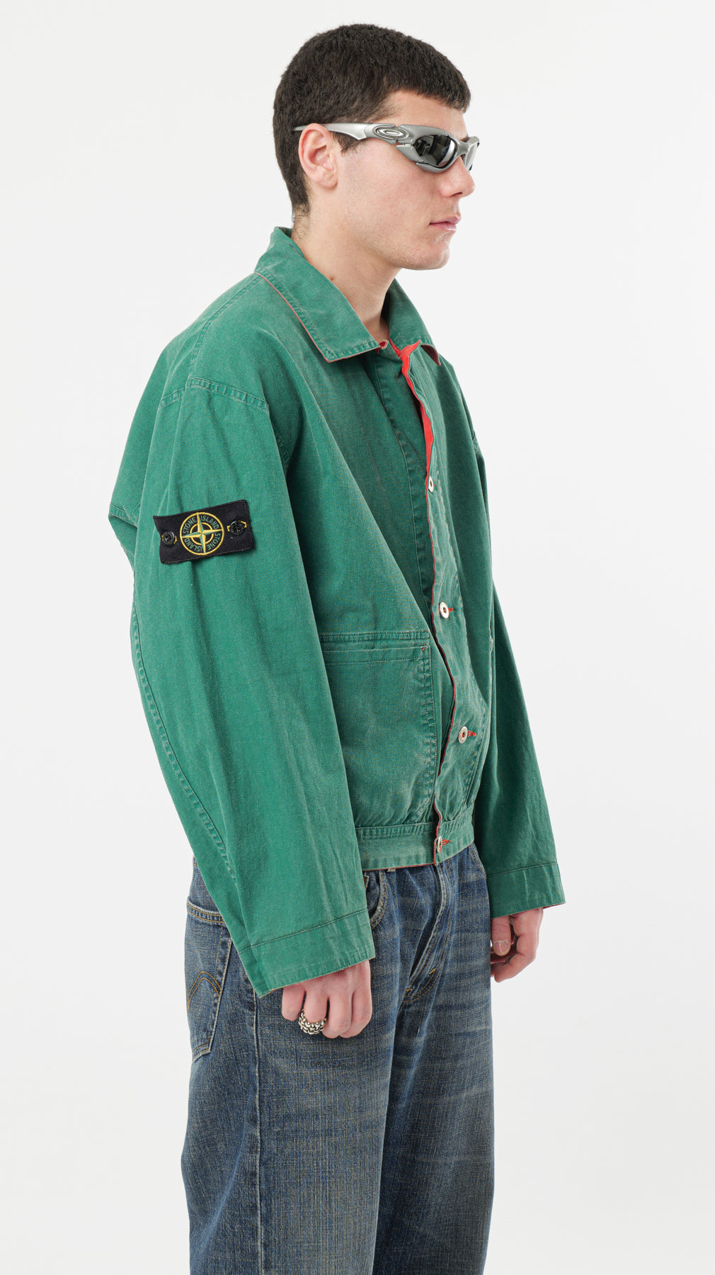 STONE ISLAND TELA STELLA 1980s REVERSIBLE JACKET (M)