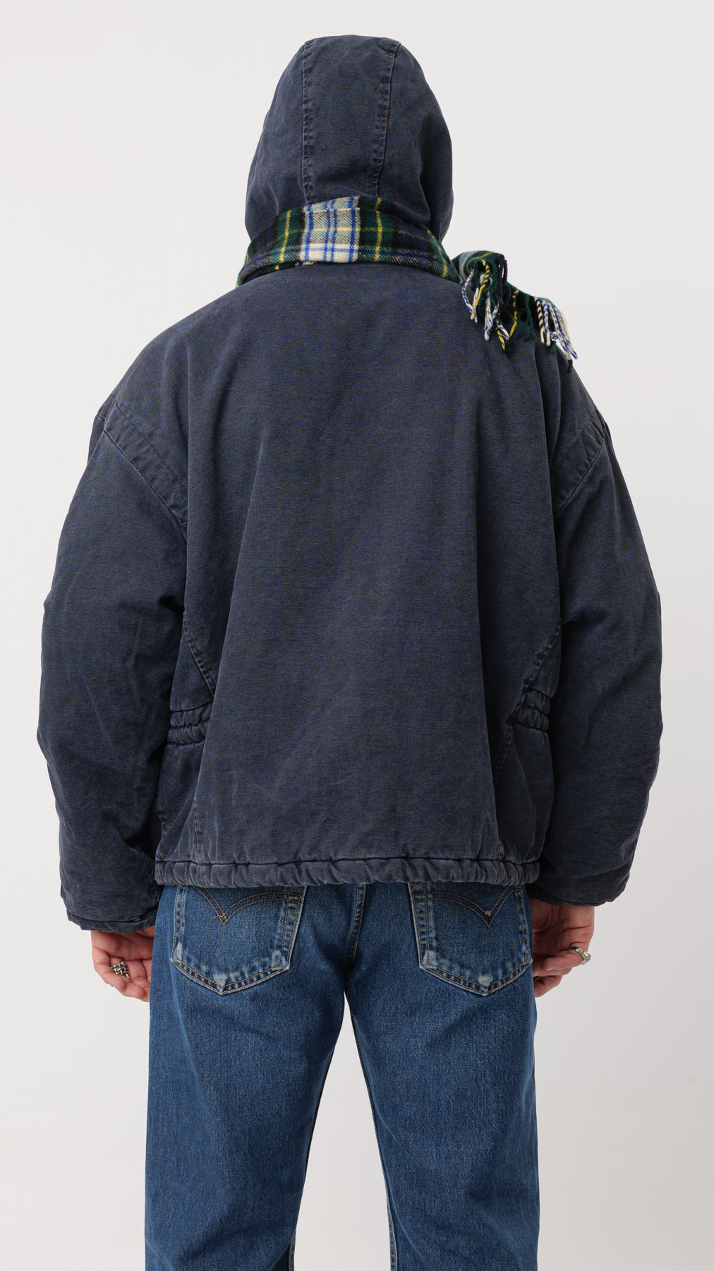 ENERGIE FW 1991/92 BLUE UTILITY STUFFED JACKET (M)