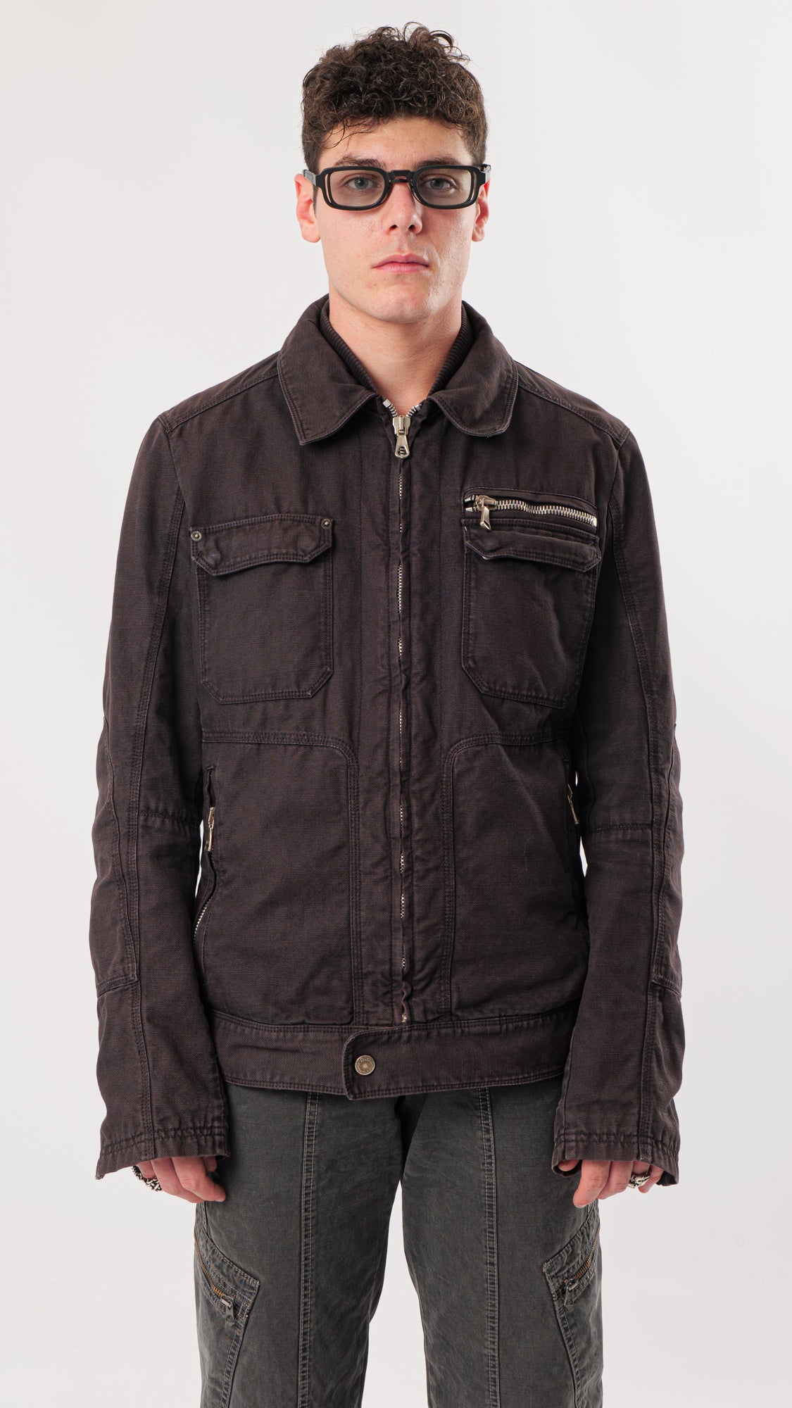 DOLCE GABBANA 2000s ZIP-UP BLOUSON JACKET (M)