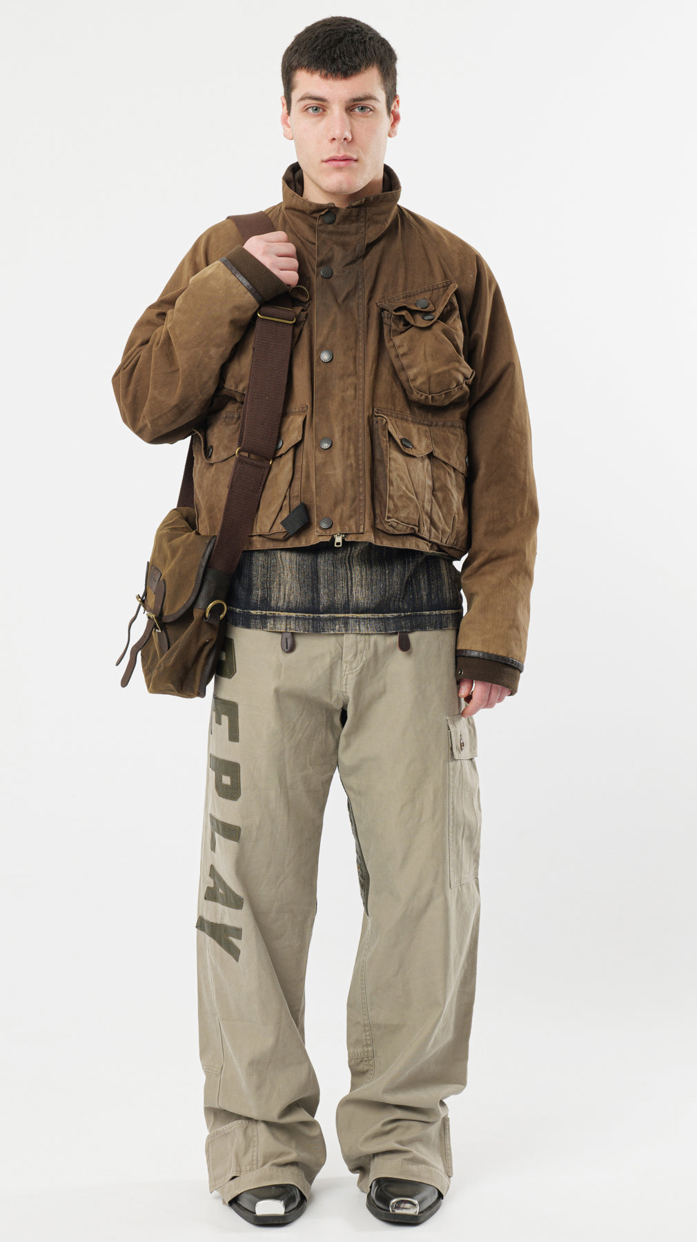 BARBOUR BREATHABLES CROPPED MULTIPOCKET JACKET (M)