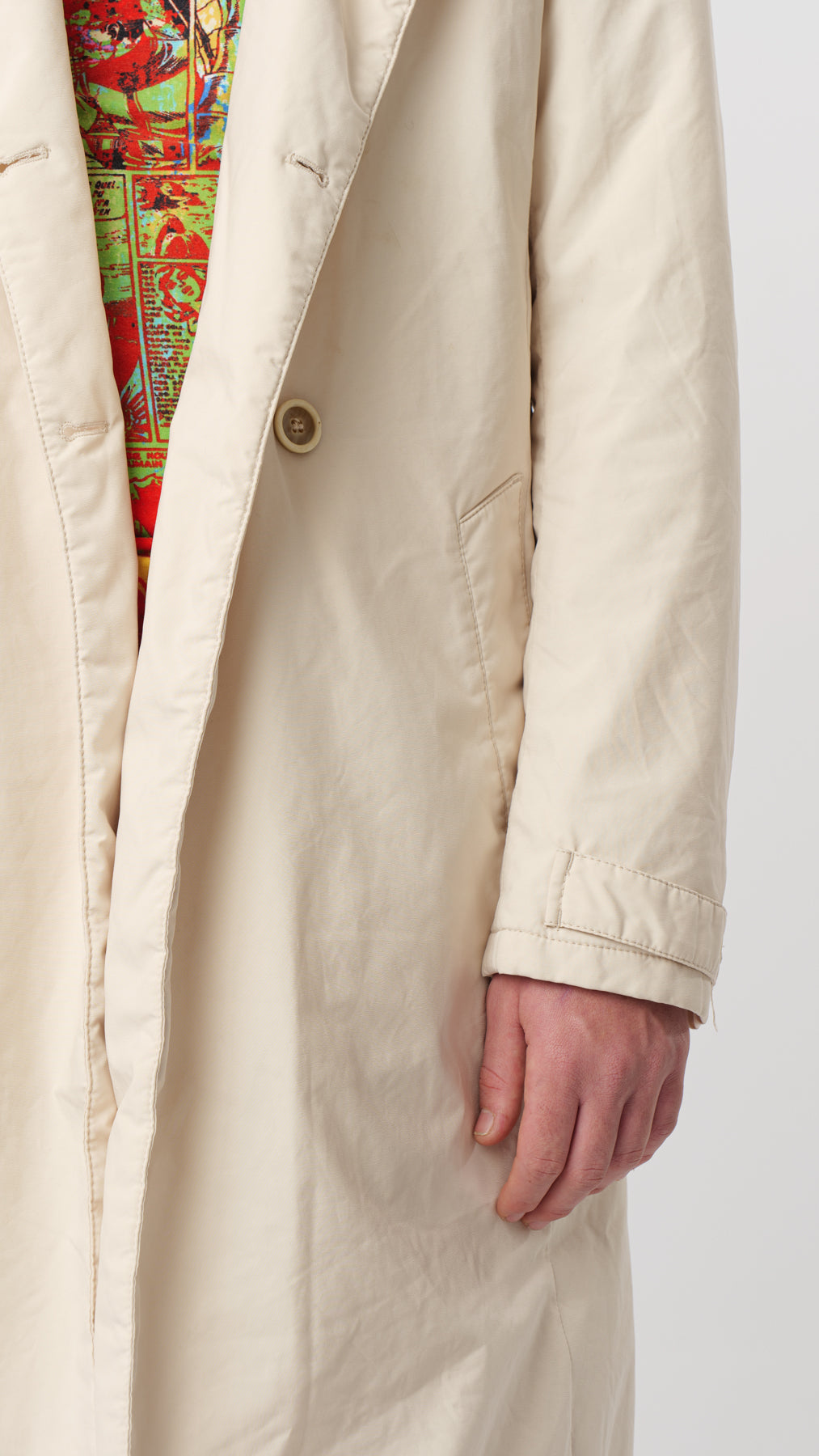 PRADA 2000s TRENCH COTTON STUFFED (M)