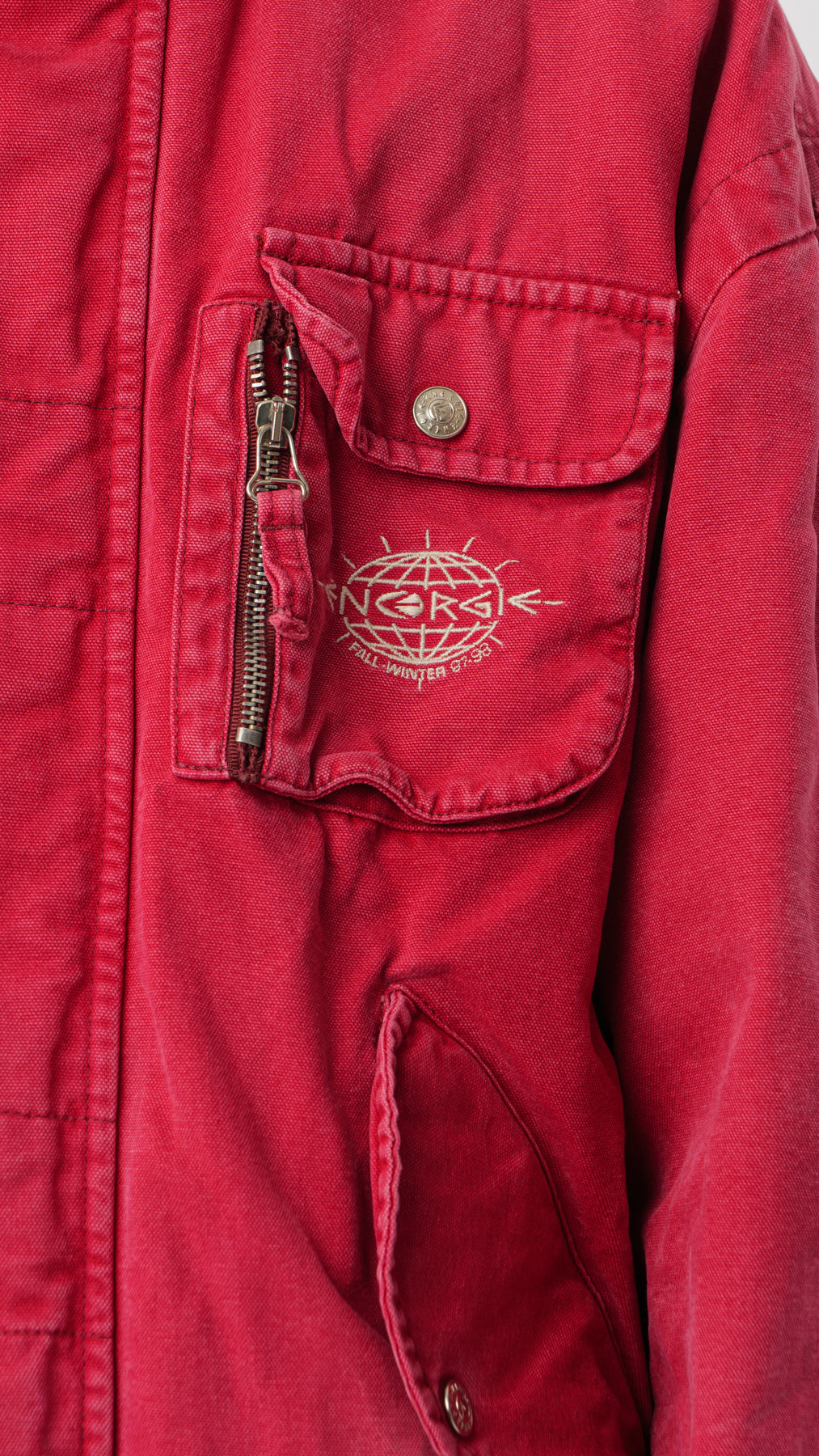 ENERGIE FW 97/98 RED UTILITY STUFFED JACKET (M/L)