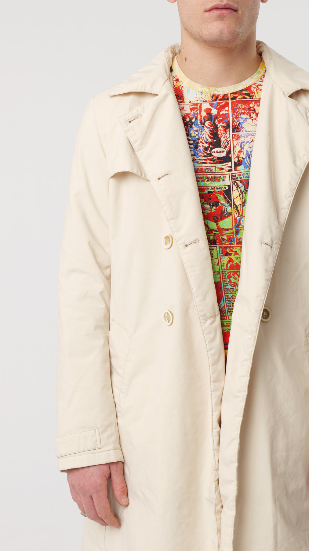 PRADA 2000s TRENCH COTTON STUFFED (M)