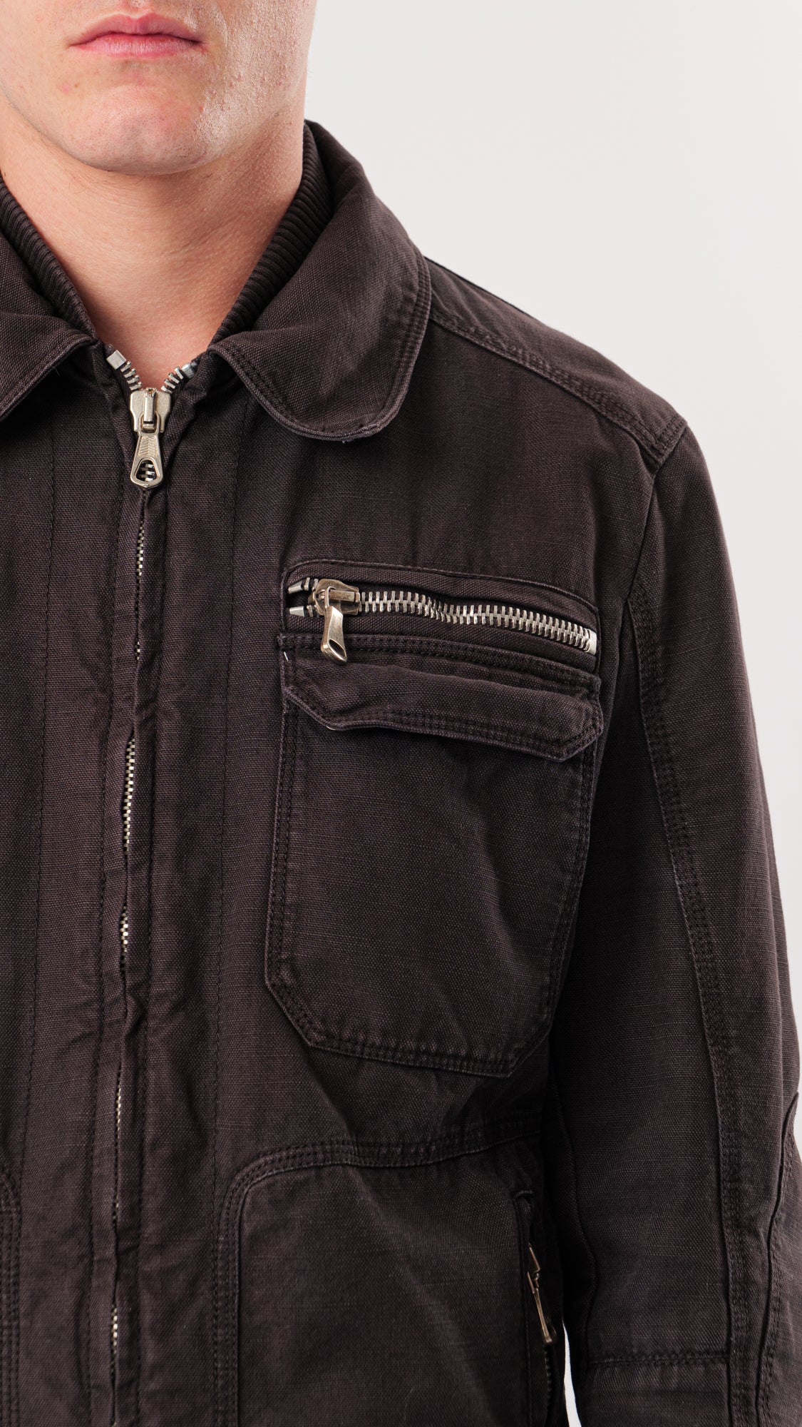 DOLCE GABBANA 2000s ZIP-UP BLOUSON JACKET (M)