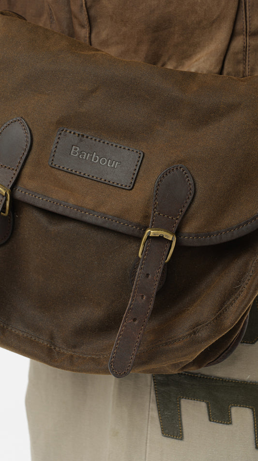 BARBOUR WAX LEATHER SHOULDER BAG