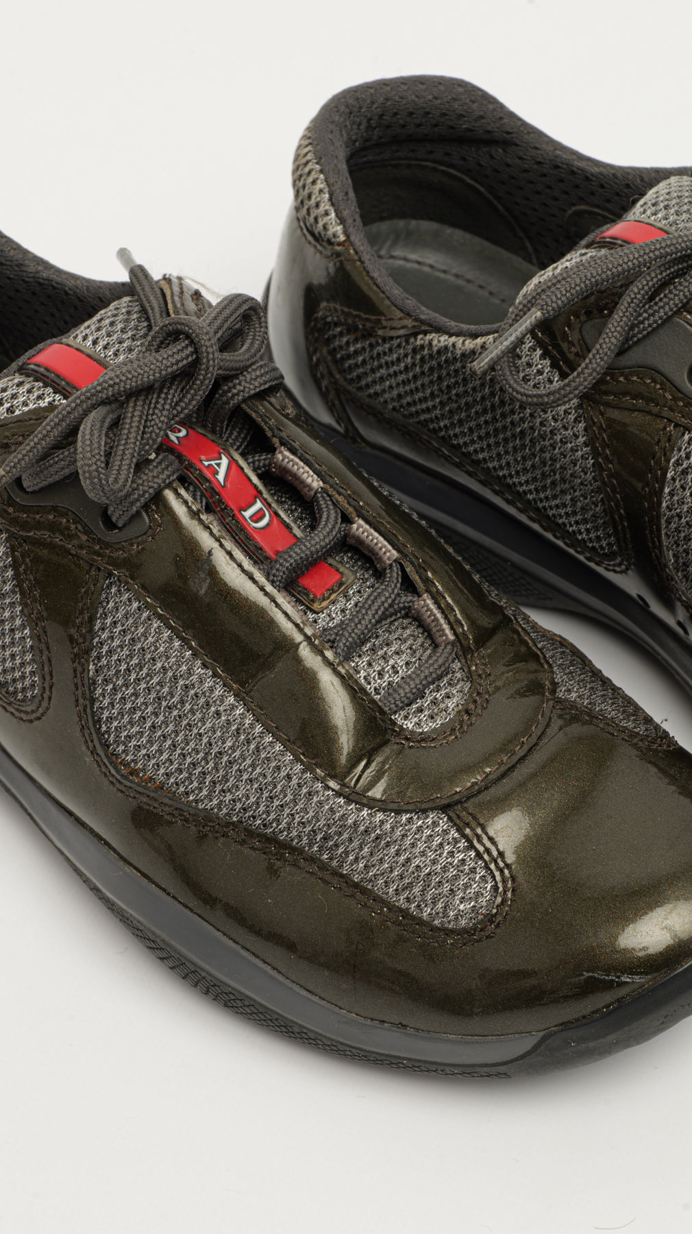 PRADA AMERICA’S CUP DARK GREEN SHOES