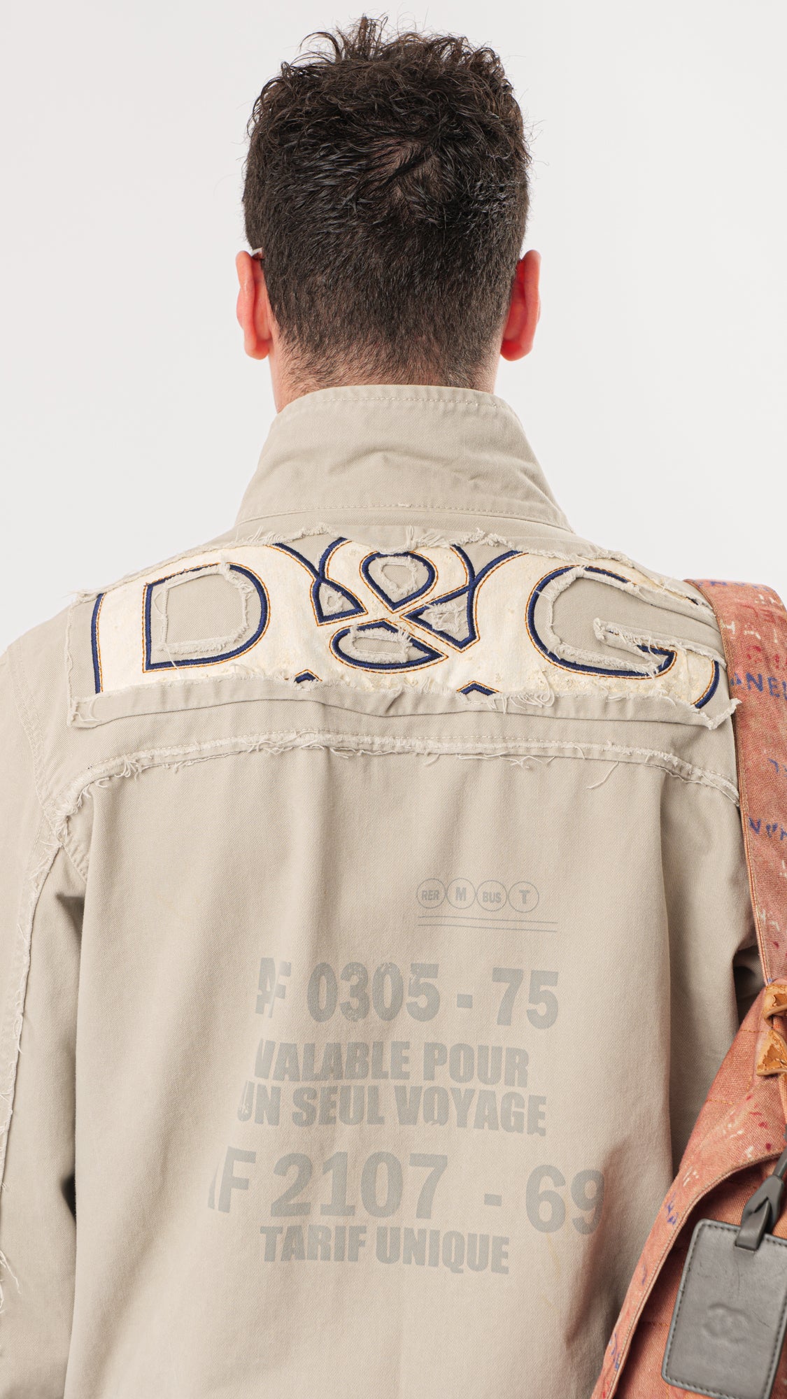 DOLCE GABBANA 2000s DENIM EUROPEAN TOUR JACKET (M)