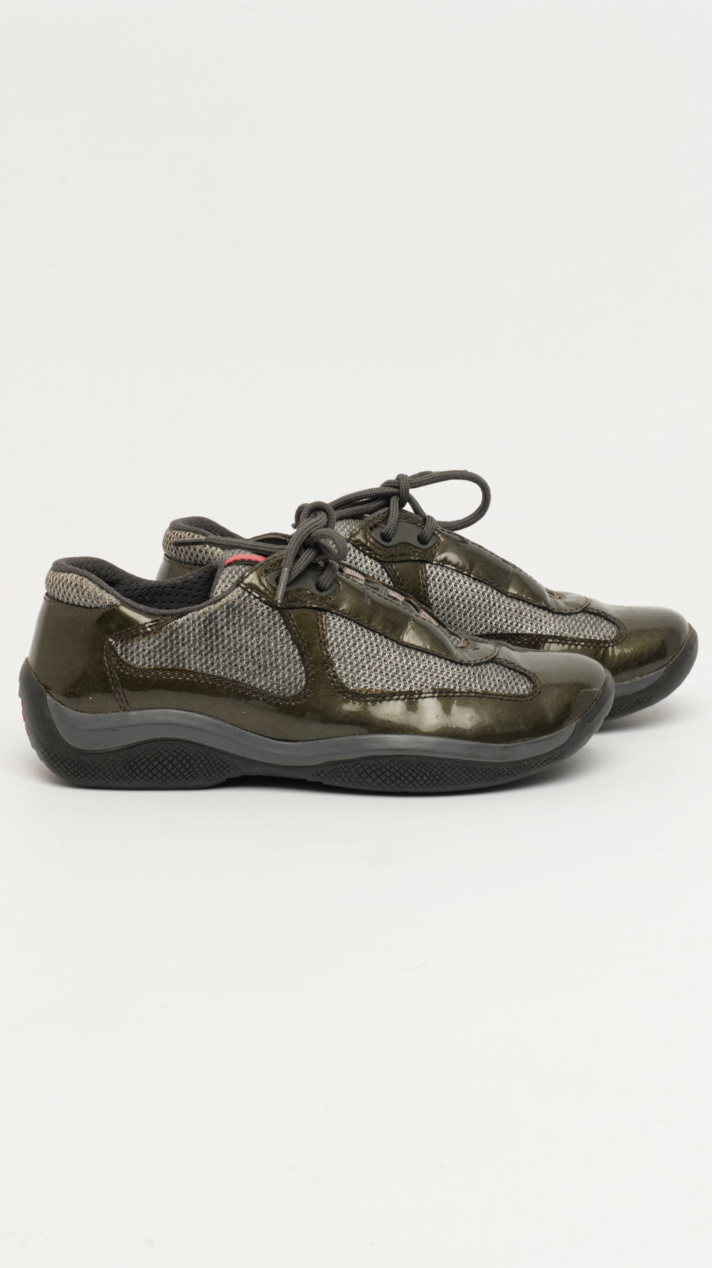 PRADA AMERICA’S CUP DARK GREEN SHOES