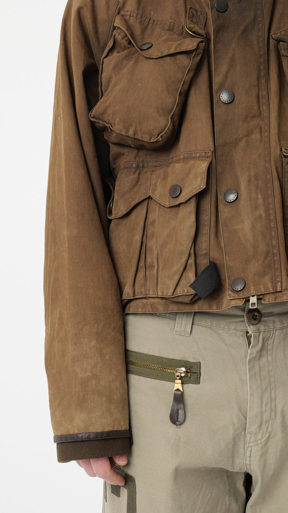 BARBOUR BREATHABLES CROPPED MULTIPOCKET JACKET (M)